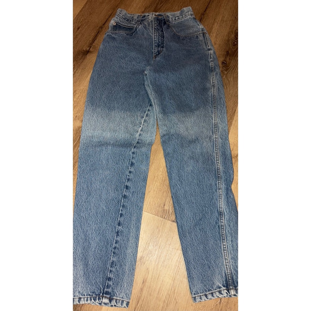 LA‎ Gear Vintage High Waisted Mom Jeans Classic Denim Light Wash